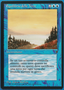 Land Equilibrium Legends (ITALIAN) NM (Reserved List MTG Card) (507798) ABUGames - Image 1