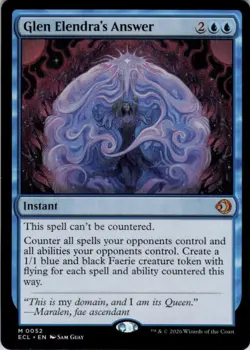 MTG Glen Elendra's Answer (52) | NM | Lorwyn Eclipsed {ECL} - Image 1