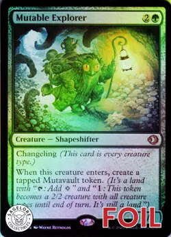 MTG Mutable Explorer (186) | NM Foil | Lorwyn Eclipsed {ECL} - Image 1