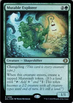 MTG Mutable Explorer (186) | NM Foil | Lorwyn Eclipsed {ECL} - Image 2