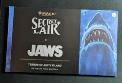MTG Secret Lair JAWS: Terror of Amity Island Rainbow Foil Edition Magic NEW SEAL - Image 1