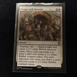 Tempt with Bunnies Commander: Bloomburrow Regular Near Mint - Image 3