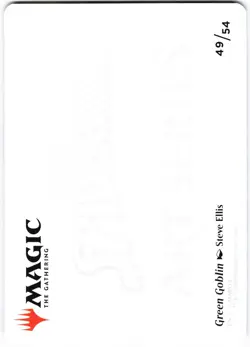 Green Goblin Art Card (Gold-Stamped) S Art Series: Marvel's Spider-Man 49 NM - Image 2