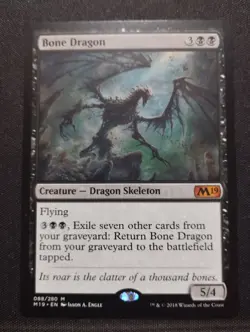 MTG DRAGON DE HUESOS / BONE DRAGON - M19 - ENGLISH NM - Image 1