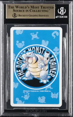 1996 POCKET MONSTER BLUE POKER SET #127 PINSER BGS 9.5 - Image 2