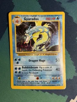 Gyarados 6/102 Holo Rare Pokemon 1999 Unlimited Vintage Original Base Set HP - Image 2