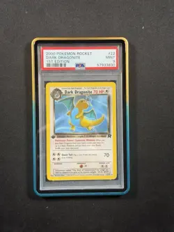 Dark Dragonite #22 Non-Holo 1st Edition Team Rocket 2000 Pokemon PSA 9 - Image 1
