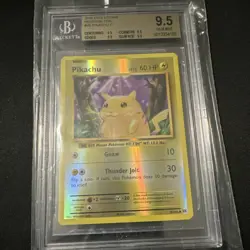 Pokemon TCG Evolutions 2016 Pikachu 35/108 Reverse Holo Beckett 9.5 Common - Image 1
