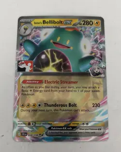 Iono's Bellibolt ex 053/159 Pokemon Play! Prize Pack Play Stamp Series 7 - Image 1