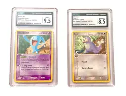 2006-07 Pokemon Graded CGC Slab Lot Wobbuffet 9.5 & Seel 8.5 - Image 1