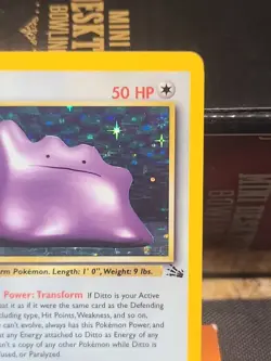 Pokemon TCG Ditto Fossil 3/62 Holo Unlimited Holo Rare - Image 3