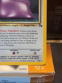 Pokemon TCG Ditto Fossil 3/62 Holo Unlimited Holo Rare - Image 4