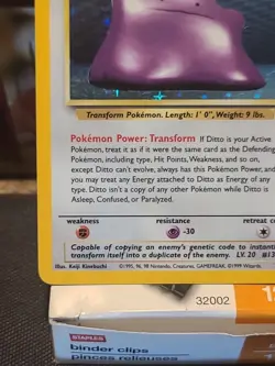 Pokemon TCG Ditto Fossil 3/62 Holo Unlimited Holo Rare - Image 5