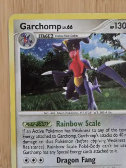 Pokemon TCG Mysterious Treasures -Garchomp- Holo Rare 9/123 - Image 2