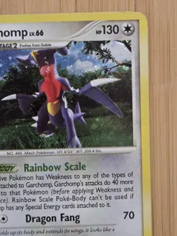 Pokemon TCG Mysterious Treasures -Garchomp- Holo Rare 9/123 - Image 3