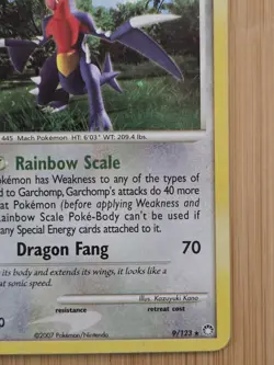 Pokemon TCG Mysterious Treasures -Garchomp- Holo Rare 9/123 - Image 5