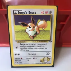 Pokemon TCG Lt. Surge's Eevee Gym Challenge 51/132 Uncommon Unlimited - NM - Image 1