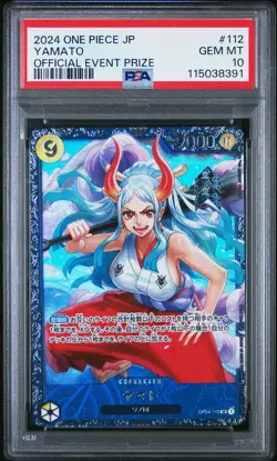 2024 ONE PIECE JPN PROMOS OFFICIAL EVENT PRIZE #112 YAMATO PSA 10 - Image 1