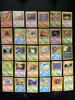 Vintage Pokemon Card Lot (1995-2000) 30 Cards Total - Image 1