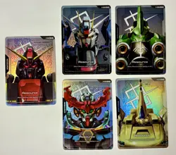 Gundam Card Game TCG - Resource Parallel C+ Holo Lot (5 Cards) - NM - Bandai - Image 1