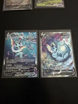Pokemon TCG VMAX V Full Art Foil Card Lot Flareon Jolteon Vaporeon SWSH180-184 - Image 2