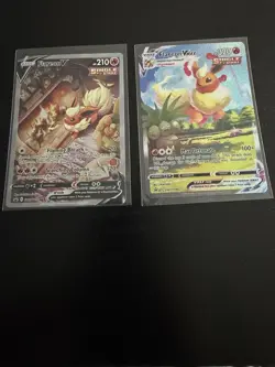 Pokemon TCG VMAX V Full Art Foil Card Lot Flareon Jolteon Vaporeon SWSH180-184 - Image 3