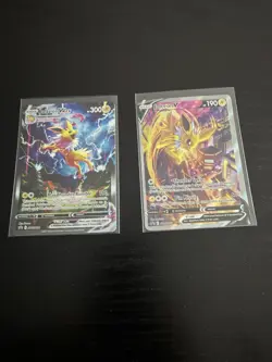 Pokemon TCG VMAX V Full Art Foil Card Lot Flareon Jolteon Vaporeon SWSH180-184 - Image 4