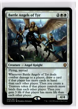 Battle Angels of Tyr Foil Baldur's Gate 9 LP x1 MTG Magic: the Gathering - Image 1