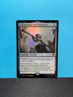 FOIL Schwarzstab von Tiefwasser / The Blackstaff of Waterdeep - MTG Magic - Image 1
