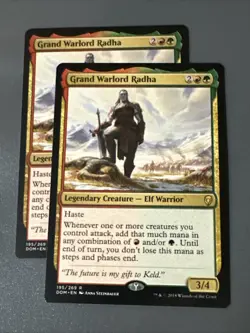 Grand Warlord Radha X2 Dominaria NM Condition See Front/back Pics - Image 1