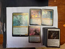 Magic the Gathering MTG Commander 2017 Precon Feline Ferocity Deck C17 Full Set - Image 1