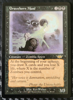 Graveborn Muse 73 - Legions - Regular - MTG Magic - Image 1