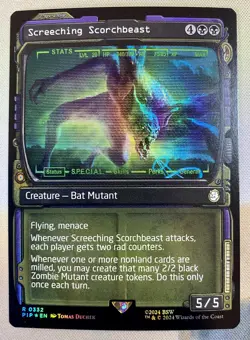Screeching Scorchbeast (Showcase FOIL) MTG: Universes Beyond: Fallout PIP - NM - Image 1