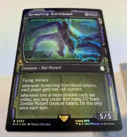 Screeching Scorchbeast (Showcase FOIL) MTG: Universes Beyond: Fallout PIP - NM - Image 2