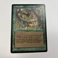 Hidden Path LP The Dark English MTG 1994 Rob Alexander Green Gains Forestwalk - Image 1