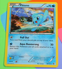 Phione 36/113 Legendary Treasures Regular Rare Pokemon - Image 1