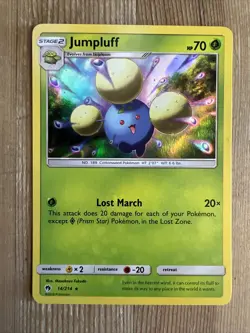 Pokemon TCG Jumpluff Sun & Moon - Lost Thunder 14/214 Holo Holo Rare NM - Image 1
