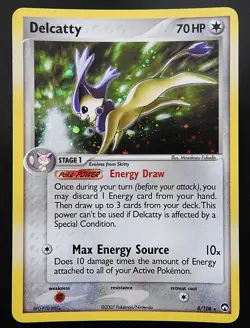 POKEMON DELCATTY 8/108 HOLO EX POWER KEEPERS 2007 NINTENDO LP - Image 1