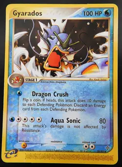 POKEMON GYARADOS 32/97 REGULAR EX DRAGON 2003 NINTENDO LP - Image 1