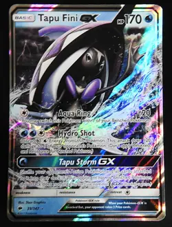 POKEMON TAPU FINI 39/147 HOLO FULL ART BURNING SHADOWS 2017 POKEMON NM - Image 1
