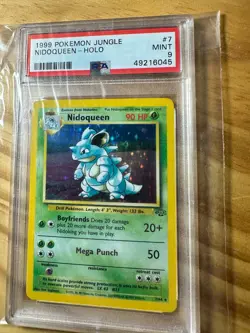 VINTAGE RARE 1999 POKEMON JUNGLE #7 NIDOQUEEN-HOLO PSA 9 - Image 1