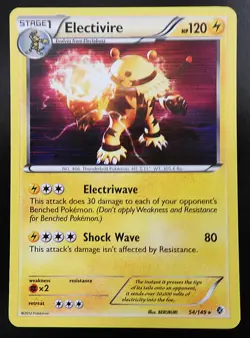 POKEMON ELECTIVIRE 54/149 HOLO BOUNDARIES CROSSED 2012 POKEMON LP - Image 1