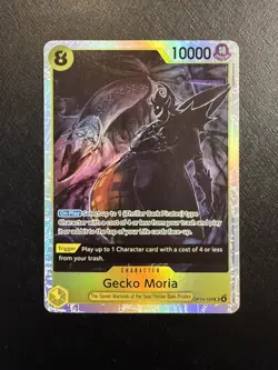 Gecko Moria OP14-104 SR English The Azure Sea's Seven - One Piece Card - NM - Image 1