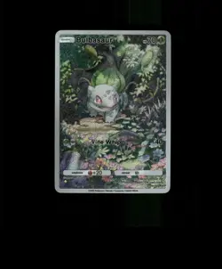 FAN-ART READ DESCRIPTION BELOW HOLO Bulbasaur Card Bulbasaur Pokemon Card p1 - Image 1