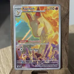 Pokemon TCG Destined Rivals Rapidash Card 189/182 IR NM - Image 1