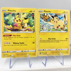 (4) Pikachu Cards Lost Origin, Silver Tempest, Paldea Evolved, Pokemon GO TCG NM - Image 2