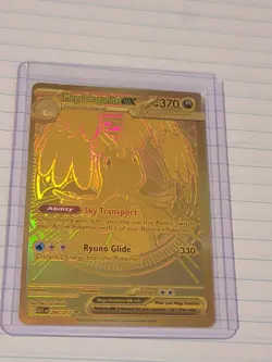 Pokemon Mega Dragonite EX Gold Hyper Rare Card 295/217 Ascended Heroes Near Mint - Image 1