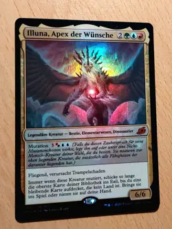 Mtg Magic: # FOIL # Illuna, Apex der Wunsche, of Wishes, DEUTSCH Dinosaurier - Image 1