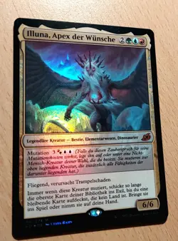 Mtg Magic: # FOIL # Illuna, Apex der Wunsche, of Wishes, DEUTSCH Dinosaurier - Image 2
