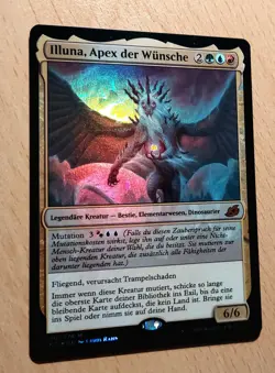 Mtg Magic: # FOIL # Illuna, Apex der Wunsche, of Wishes, DEUTSCH Dinosaurier - Image 3